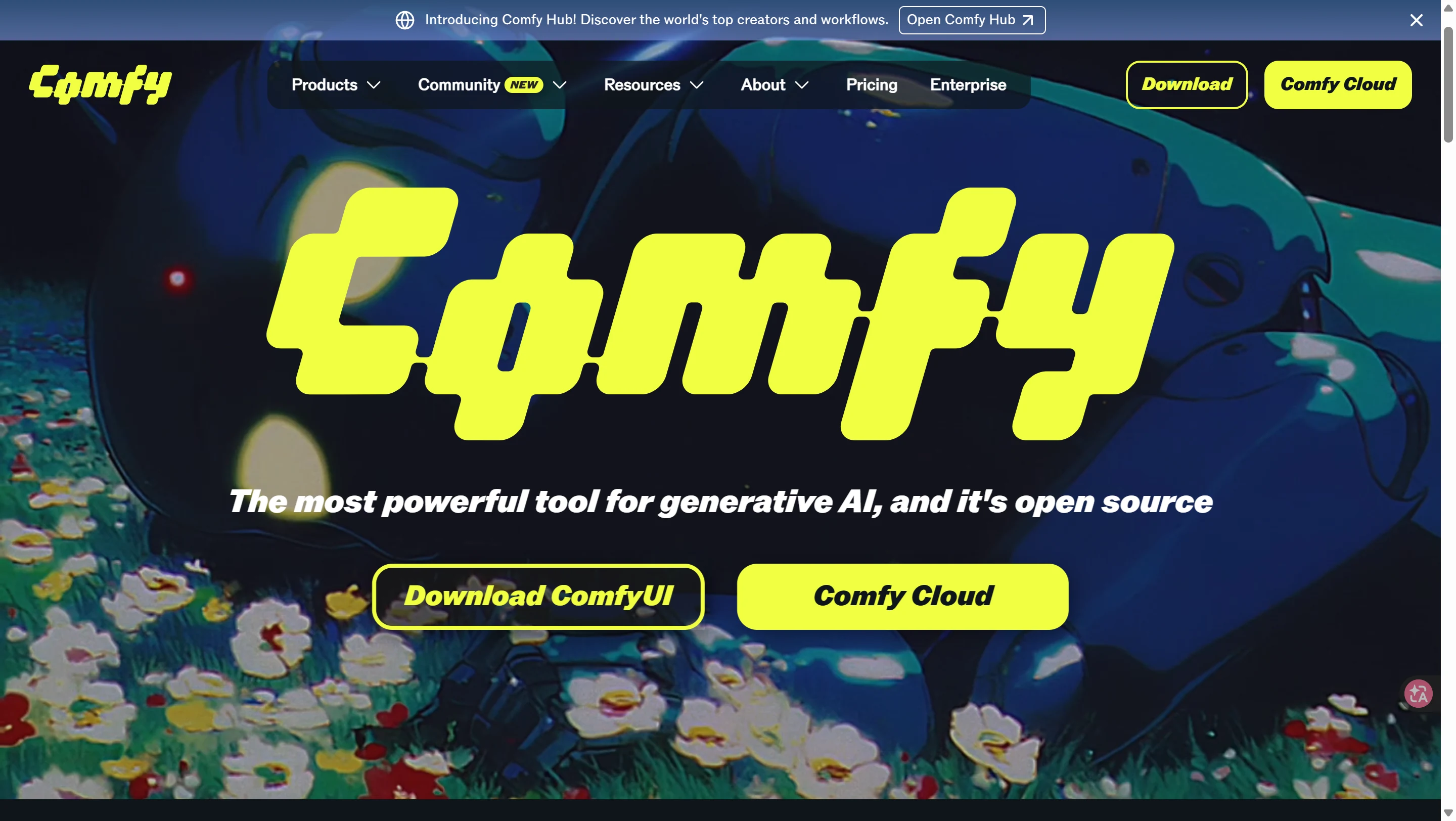 Image: ComfyUI interface — the node-based workflow editor